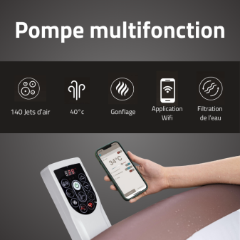 Spa gonflable rond 4 - 6 places Hawai Smart AirJet Energy Sense