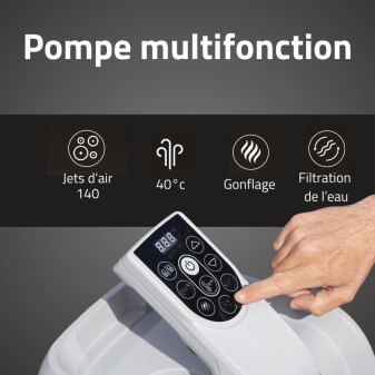 Spa gonflable carré 4-6 places Lay-Z-Spa Ibiza Airjet Spa gonflable carré 4-6 places Lay-Z-Spa Ibiza Airjet