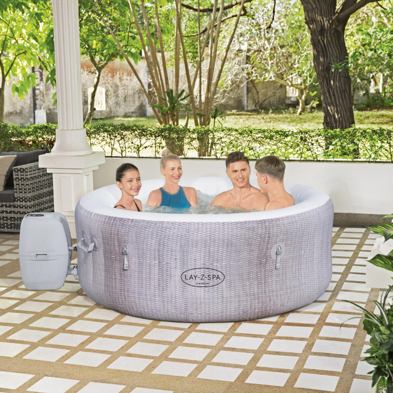 Spa gonflable rond 4 places Lay-Z-Spa Cancun Airjet