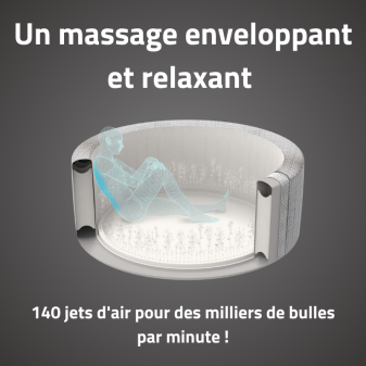 Spa gonflable rond Lay-Z-Spa Budapest Airjet 4-6 personnes