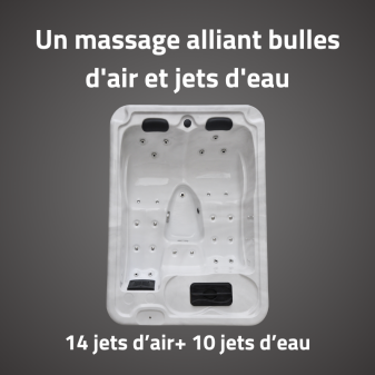Spa Rigide Acrylique 3 Places 10 jets d'eau Bestway