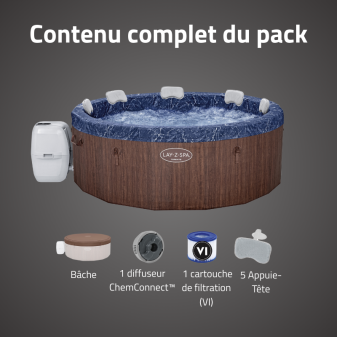 Spa rond semi-rigide Lay-Z-Spa Toronto 5-7 personnes