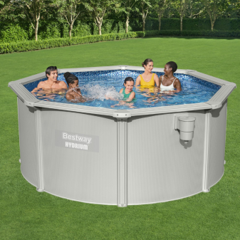 Piscine Acier Ronde Bestway Hydrium 305x122 Gris Clair