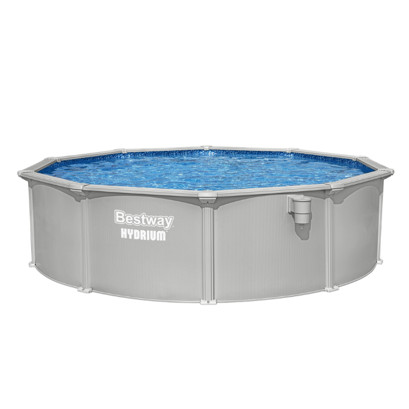 Piscine Acier Ronde Bestway Hydrium 457x122 Gris Clair