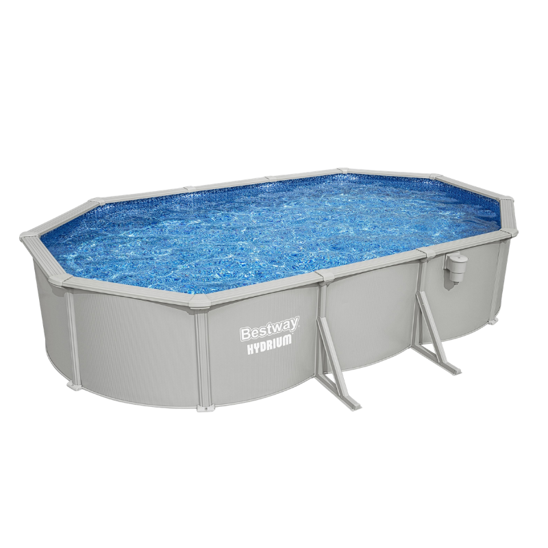 Piscine Acier Ovale Bestway Hydrium 610x366 Gris Clair Piscine Acier Ovale Bestway Hydrium 610x366 Gris Clair
