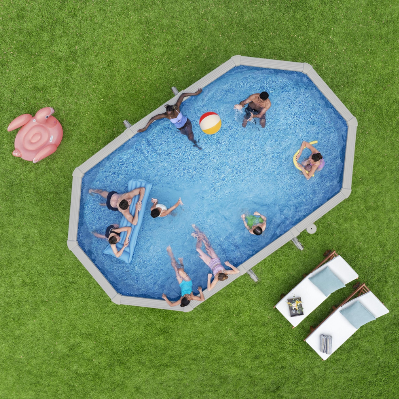Piscine acier hors sol ovale Hydrium 610 x 360 x 120 cm