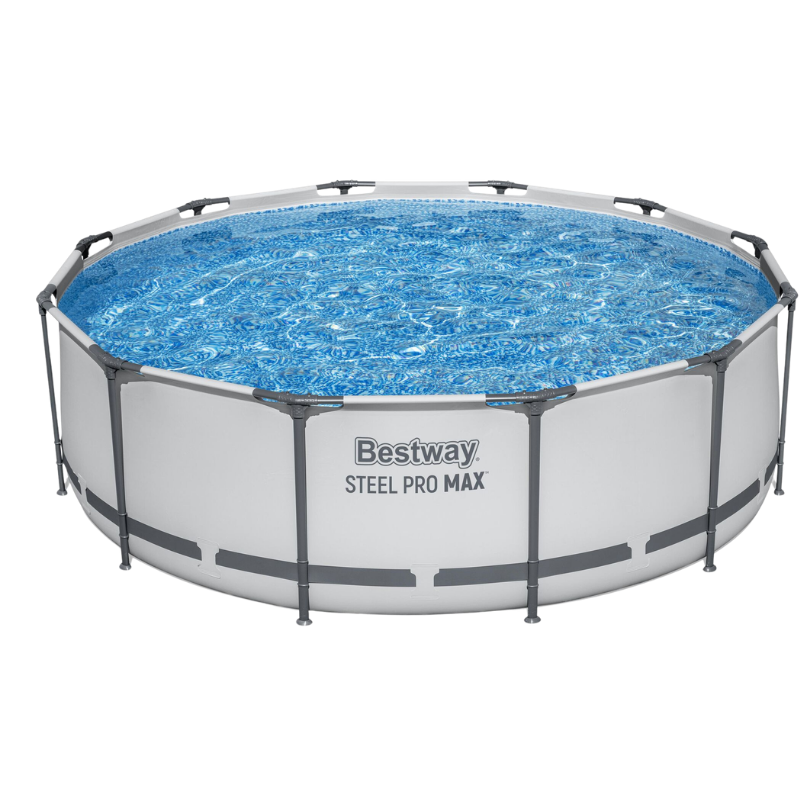Piscine Tubulaire Ronde Bestway Steel Pro Max 366x100 Grise