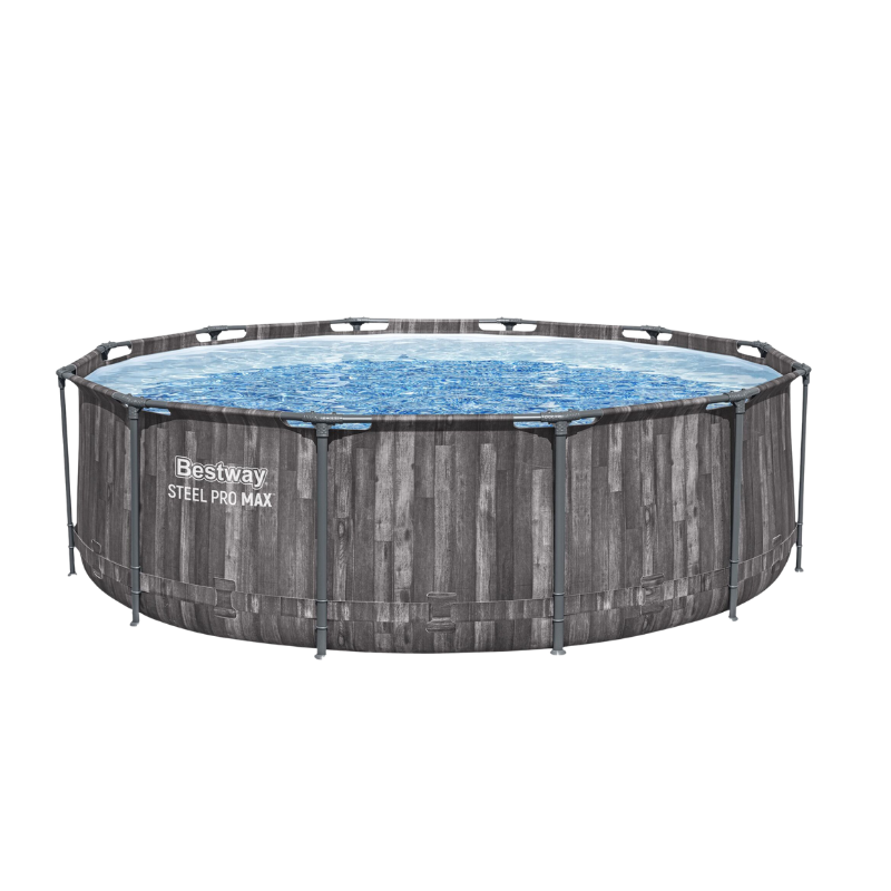 Piscine Tubulaire Ronde Bestway Steel Pro Max 366x100 Bois