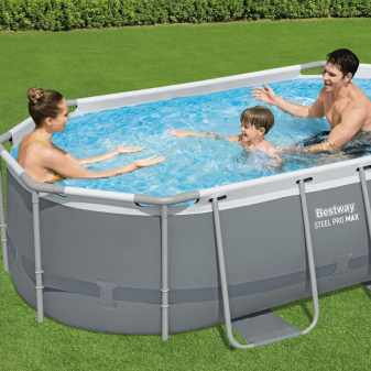 Piscine hors sol tubulaire rectangulaire Bestway Steel Pro Max 305 x 200 x 84 cm sans accessoires