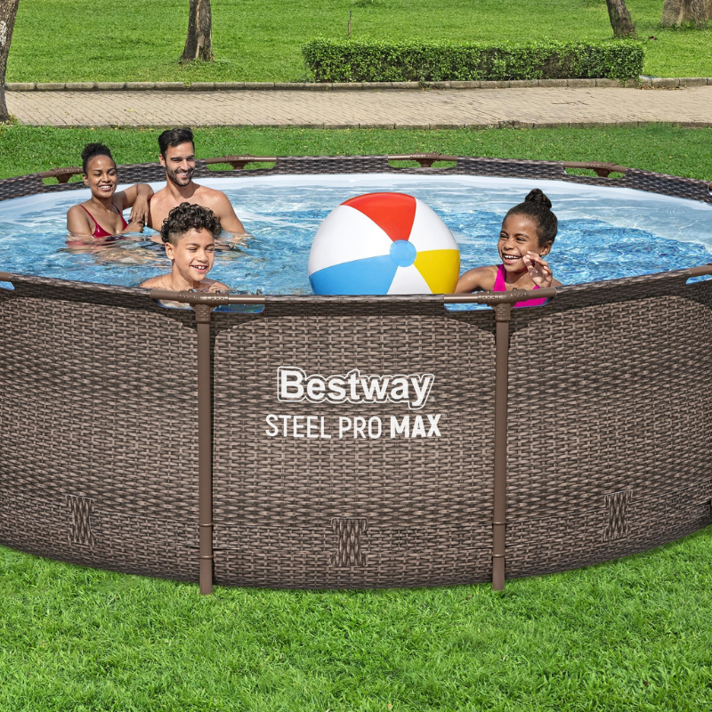 Piscine tubulaire ronde 366x366x100cm Steel Pro Max sans accessoires