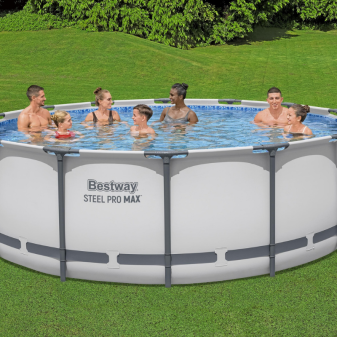 Piscine hors sol - Ronde - Steel Pro Max - 427 x 122 cm - Sans accessoires
