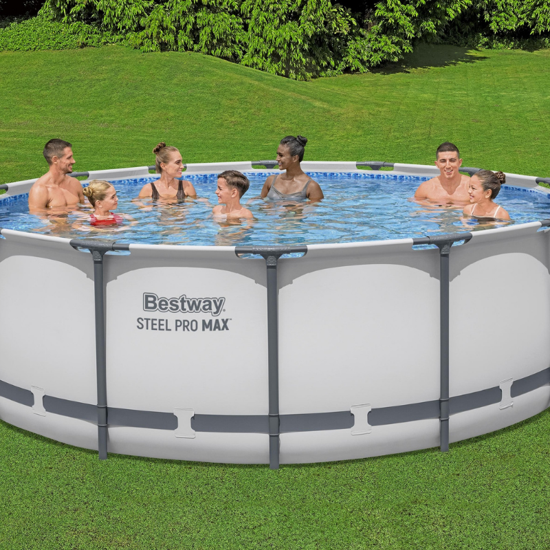 Piscine tubulaire ronde 427 x 122 cm Steel Pro Max sans accessoires Piscine tubulaire ronde 427 x 122 cm Steel Pro Max sans accessoires
