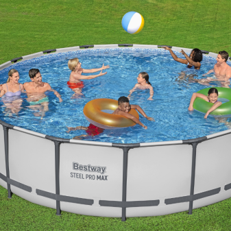 Piscine hors sol - Ronde - Steel Pro Max - 549 x 122cm