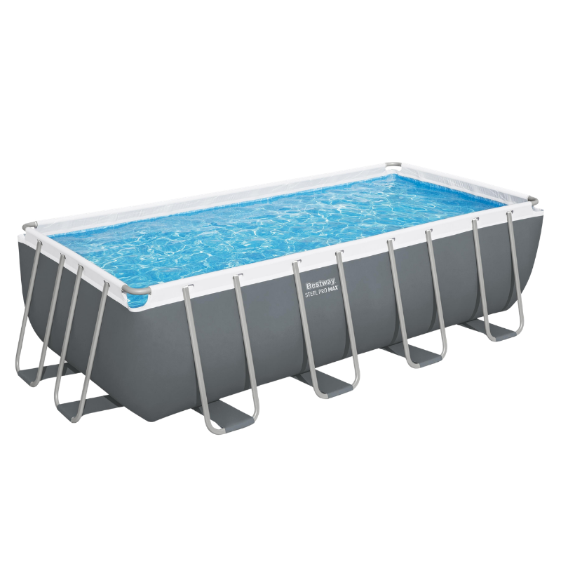 Piscine tubulaire rectangle 488x244x122cm avec pompe Piscine tubulaire rectangle 488x244x122cm avec pompe