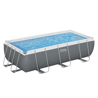 Piscine Tubulaire Rect. Bestway Steel Pro Max 404x201 Grise