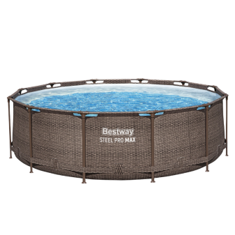 Piscine Tubulaire Ronde Bestway Steel Pro Max 366x100 Rotin