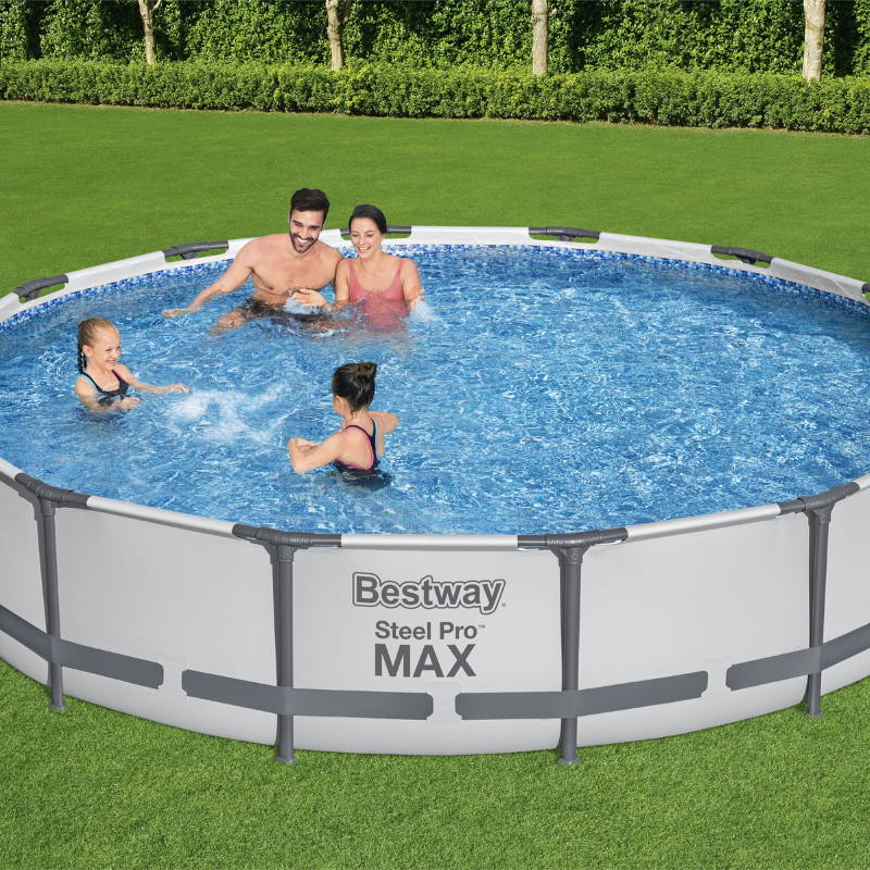 Piscine hors sol ronde Steel Pro Max 427x84cm