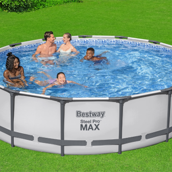 Piscine hors sol - Ronde - Steel Pro Max - 457 x 107 cm