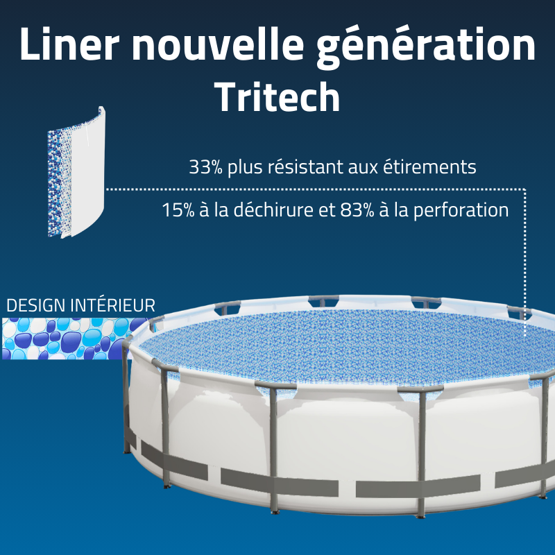 Piscine Tubulaire Ronde Bestway Steel Pro Max 549x122 Grise