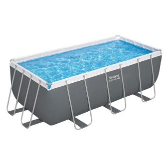 Piscine Tubulaire Rect. Bestway Steel Pro Max 412x201 Grise