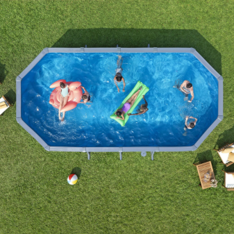 Piscine Acier Ovale Bestway Hydrium 732x366 Gris Foncé Piscine Acier Ovale Bestway Hydrium 732x366 Gris Foncé