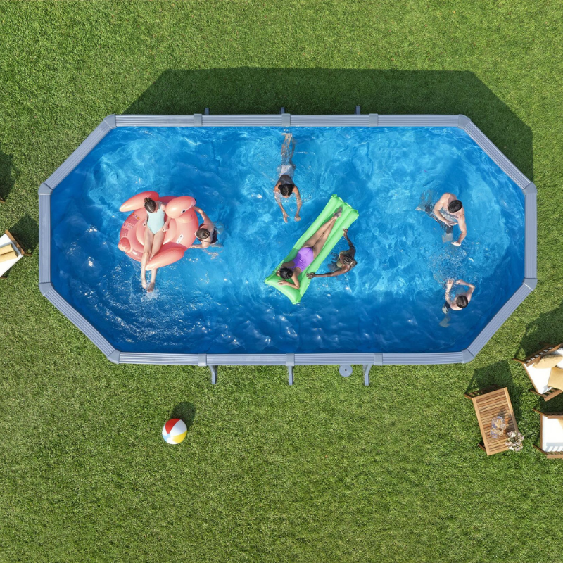 Piscine acier hors sol ovale Hydrium 730 x 360 x 130 cm