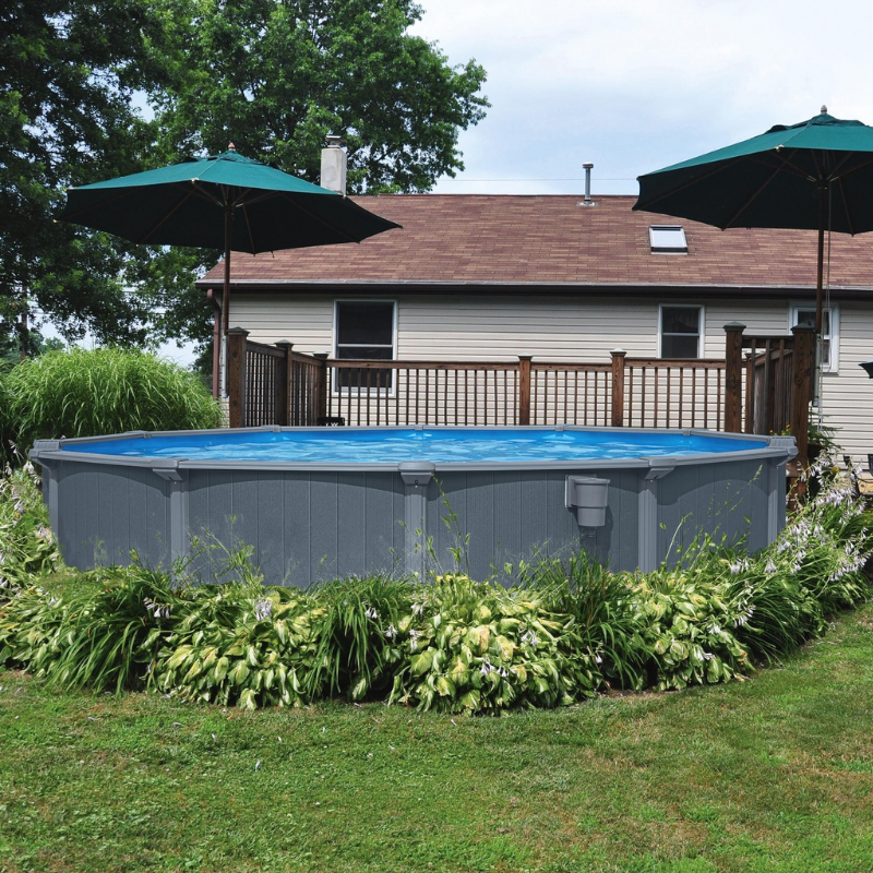 Piscine Acier Ronde Bestway Hydrium 488x132 Gris Foncé