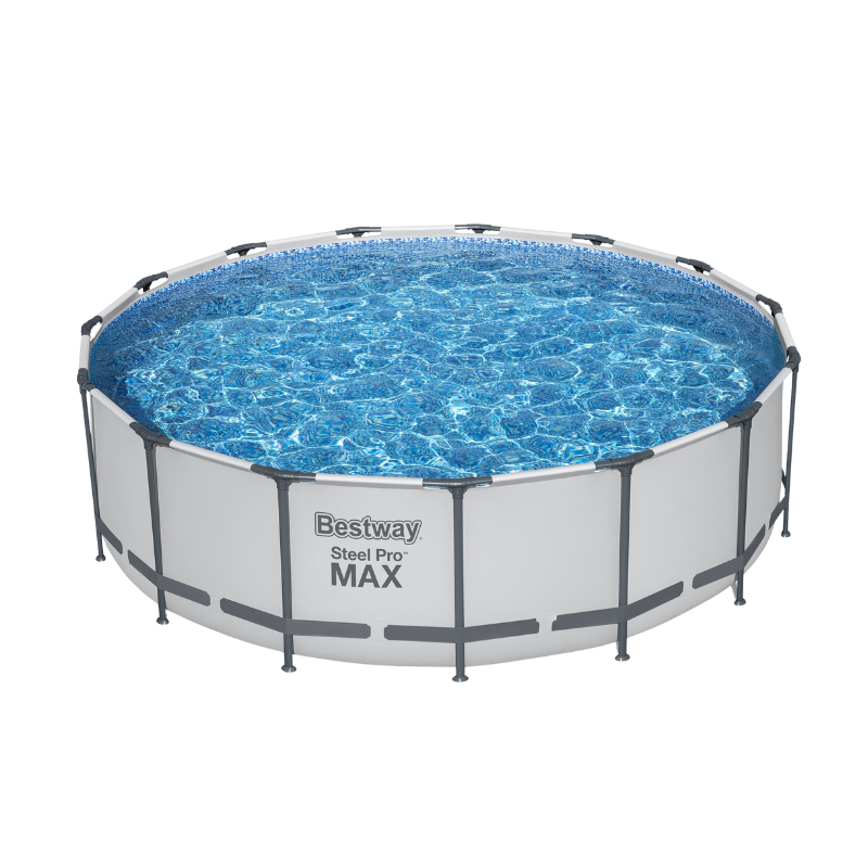 Piscine Tubulaire Ronde Bestway Steel Pro Max 457x122 Grise