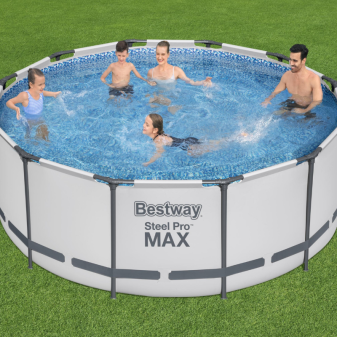 Piscine hors sol - Ronde -  Steel Pro Max - 366 x 122 cm