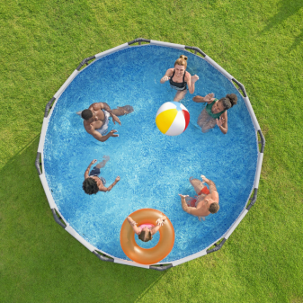 Piscine hors sol ronde 366 x 100cm Steel Pro Max