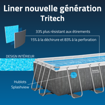 Piscine Tubulaire Rect. Bestway Steel Pro Max Splashview 488x244