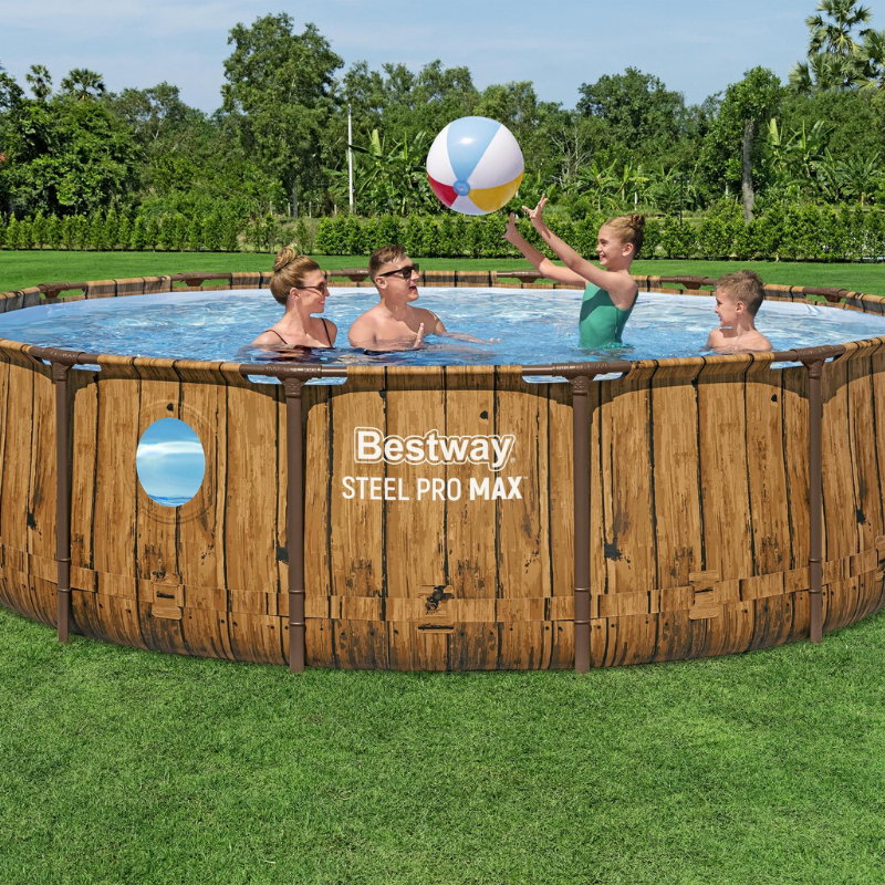 Piscine hors sol ronde 427 x 107 cm Steel Pro Max Splashview