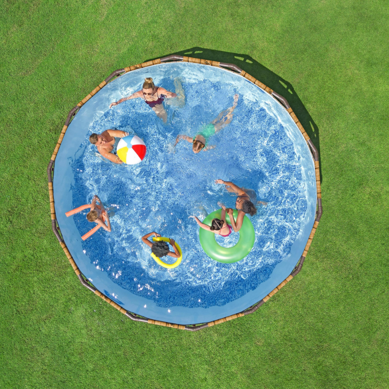 Piscine hors sol ronde 427 x 107 cm Steel Pro Max Splashview