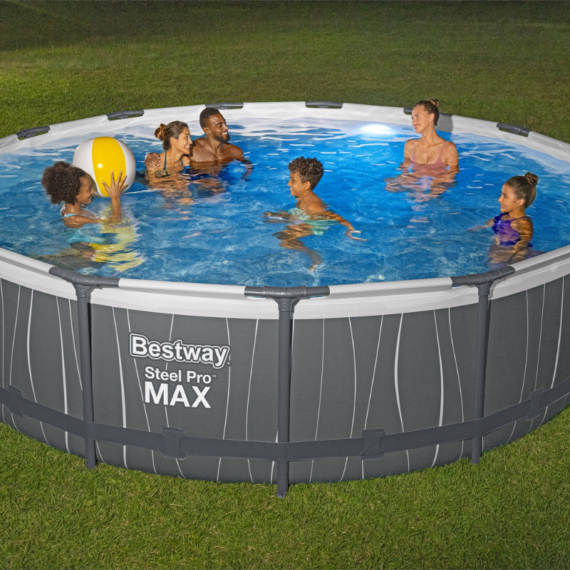 Piscine Tubulaire Ronde Bestway Steel Pro Max 457x107 LED