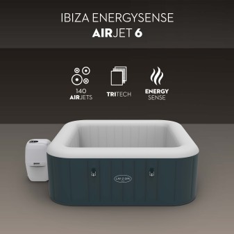 Spa gonflable rond Lay-Z-Spa Ibiza AirJet™ 4-6 personnes Spa gonflable rond Lay-Z-Spa Ibiza AirJet™ 4-6 personnes