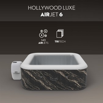 Spa gonflable rond Lay-Z-Spa Hollywood Luxe AirJet™ 4-6 personnes Spa gonflable rond Lay-Z-Spa Hollywood Luxe AirJet™ 4-6 personnes