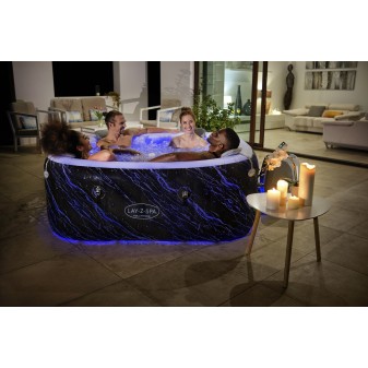 Spa gonflable rond Lay-Z-Spa Hollywood Luxe AirJet™ 4-6 personnes Spa gonflable rond Lay-Z-Spa Hollywood Luxe AirJet™ 4-6 personnes