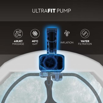 Spa gonflable rond Lay-Z-Spa Bali Smart AirJet 4-6 personnes appli