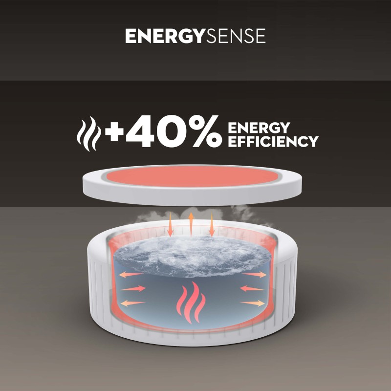 Spa gonflable rond Lay-Z-Spa Bali Smart AirJet™ 5-7 personnes éco-énergétique avec contrôle par appli