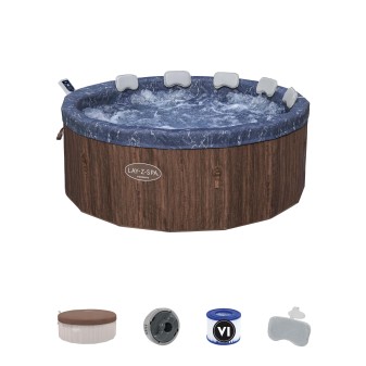 Spa gonflable rond Lay-Z-Spa Toronto Smart AirJet 5-7 personnes écoénergétique WIFI Bestway