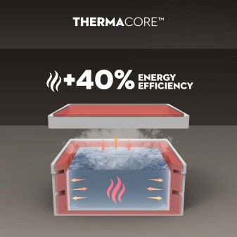 Spa semi‑rigide carré Lay‑Z‑Spa Stockholm AirJet 4‑6 personnes 140 jets Bestway Spa semi‑rigide carré Lay‑Z‑Spa Stockholm AirJet 4‑6 personnes 140 jets Bestway