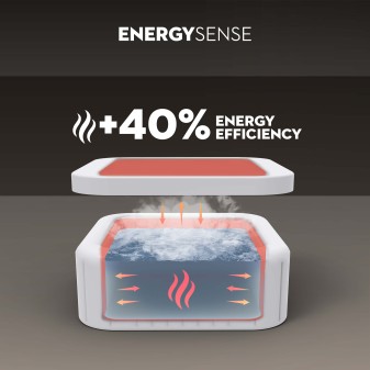 Spa gonflable rond Lay-Z-Spa Cabo HydroJet™ 4-6 personnes contrôle par appli Bestway Spa gonflable rond Lay-Z-Spa Cabo HydroJet™ 4-6 personnes contrôle par appli Bestway