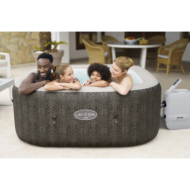 Spa gonflable rond Lay-Z-Spa Cabo HydroJet™ 4-6 personnes contrôle par appli Bestway Spa gonflable rond Lay-Z-Spa Cabo HydroJet™ 4-6 personnes contrôle par appli Bestway