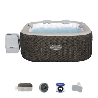 Spa gonflable rond Lay-Z-Spa Cabo HydroJet™ 4-6 personnes contrôle par appli Bestway Spa gonflable rond Lay-Z-Spa Cabo HydroJet™ 4-6 personnes contrôle par appli Bestway