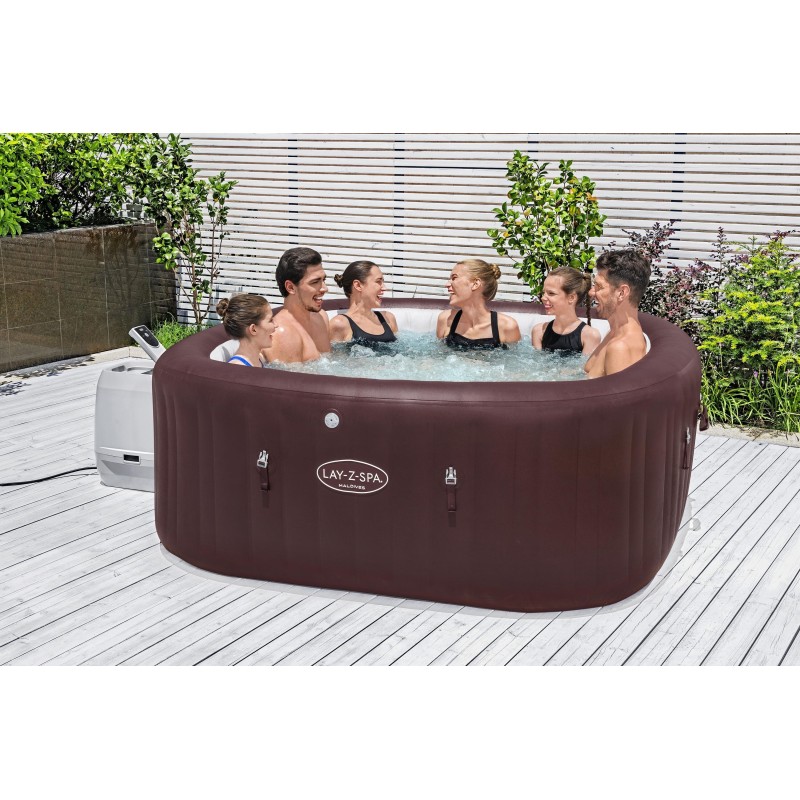 Spa gonflable carré Lay-Z-Spa Maldives HydroJet Pro™ 5-7 personnes Spa gonflable carré Lay-Z-Spa Maldives HydroJet Pro™ 5-7 personnes