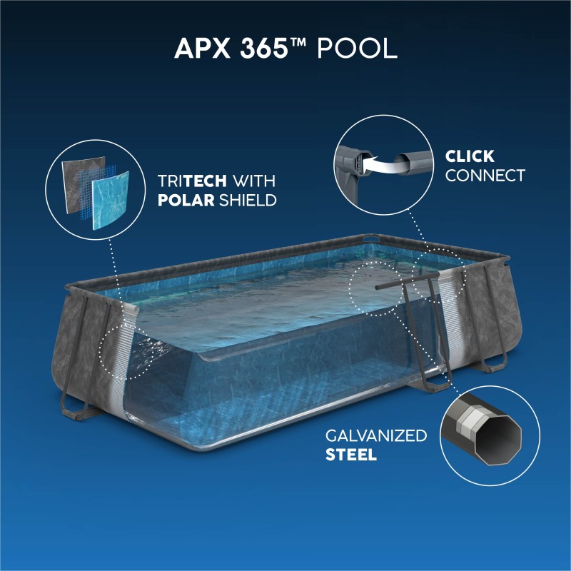 Piscine rectangulaire APX 365™ 956x488x132 cm – Bestway