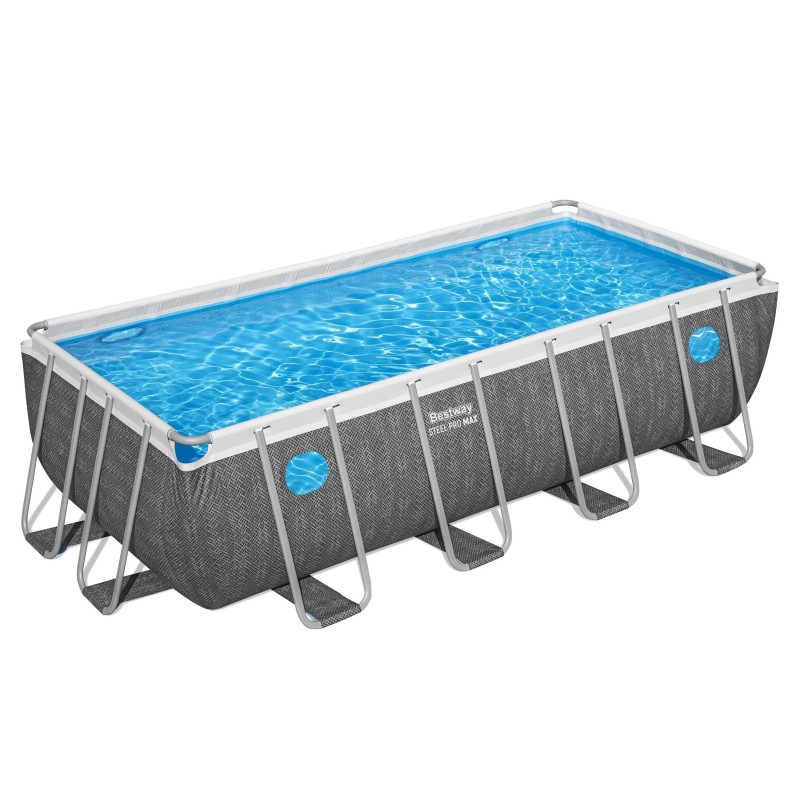 Piscine Tubulaire Rect. Bestway Steel Pro Max Splashview 488x244