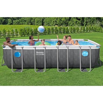 Piscine Tubulaire Rect. Bestway Steel Pro Max Splashview 488x244