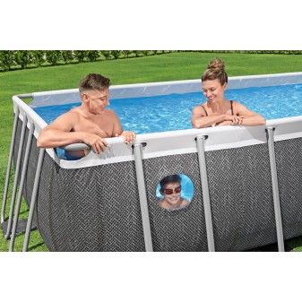 Piscine rectangulaire Steel Pro MAX™  SPLASHVIEW™  488x244x122 cm – Bestway