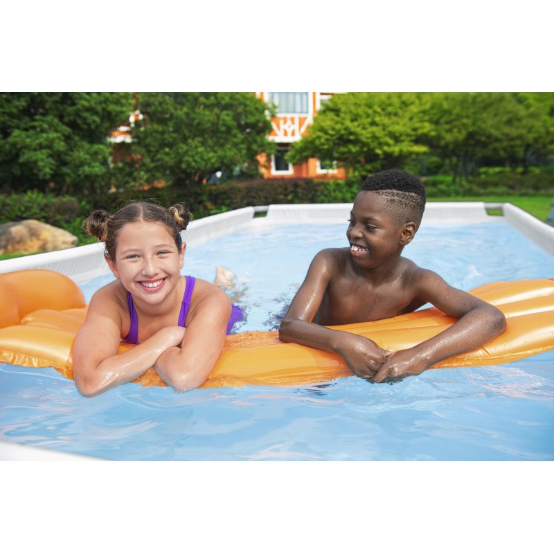 Piscine Tubulaire Rect. Bestway Steel Pro Max 404x201 Marbre